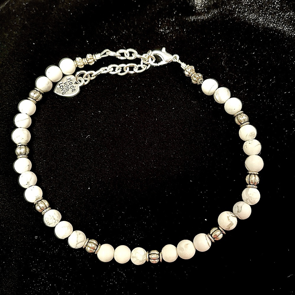 Howlite Anklet